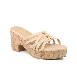 Inc 5 Open Toe Synthetic Block Heels image 1