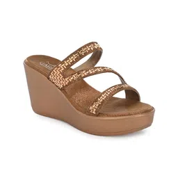 GARDIN Embellished Open Toe Wedges-14