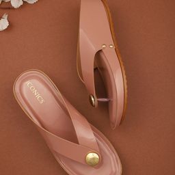 ICONICS Pink Wedge Sandals-51