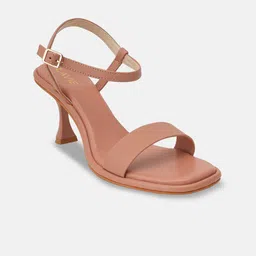 Lavie Textured Slim Heeled Sandals-20