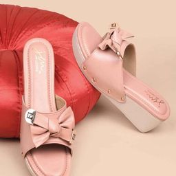 JM Looks Women Platform Heel Sandals With Bow Details-picture-37