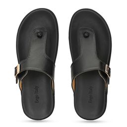 Eego Italy Men Black Comfort Sandals-image-123