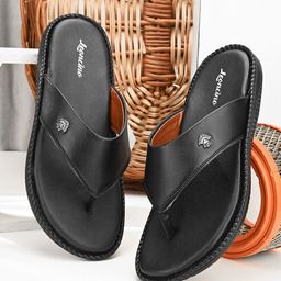 LEONCINO Men Textured Durable Slip Resistance Comfort Sandals-13