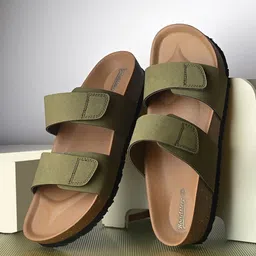 The Roadster Lifestyle Co. Men Olive Green Comfort Sandals-image-30