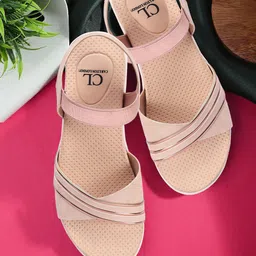 Carlton London Striped Open Toe Flats-picture-9