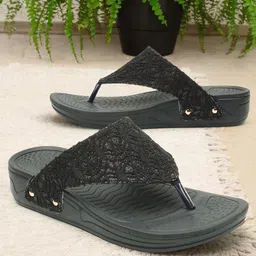 Carlton London sports Textured Open Toe T-Strap Flats-13