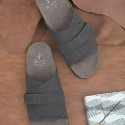 El Paso Men Leather Comfort Sandals-image-86