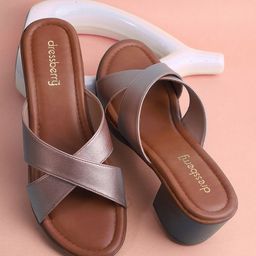 DressBerry Women Textured Comfort Sandals-45
