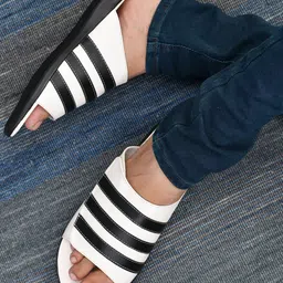 Eego Italy Men White & Black Comfort Sandals-image-79