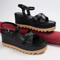 CODE by Lifestyle Women Colourblocked Platform Sandals-29