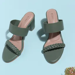 ICONICS Women Open Toes Block Heels-11
