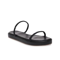 HASTEN Braided Open Toe Flats-18