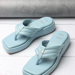 ELLE Textured Open Toe Platform-58