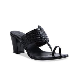 ERIDANI Women Black Block Heels-picture-40