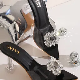 GNIST Embellished Block Heels-53