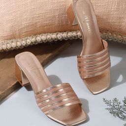 Bruno Manetti Striped Block Heels-15