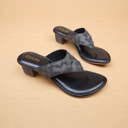 Ozuri Printed Block Sandals-39