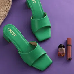 GNIST Green Block Sandals-42