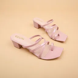 Ozuri Striped Block Sandals-32