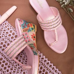 pelle albero Embellished One Toe Wedge Heels-56