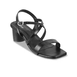 WALKWAY by Metro Open Toe Block Heels With Buckle Closure-49