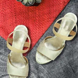 Inc 5 Women Gold-Toned Solid Sandals-image-61