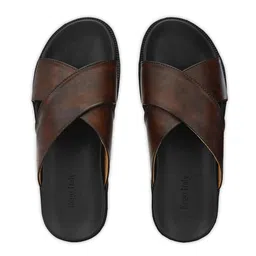 Eego Italy Men Brown & Black Comfort Sandals-picture-15
