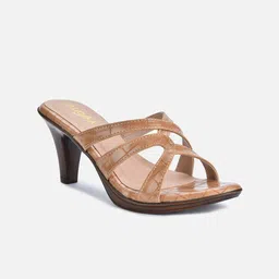 VALIOSAA Brown Embellished Sandals-image-45