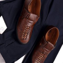 AMICO PU Shoe-Style Sandals-image-74
