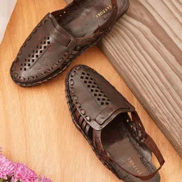 JAYPORE Men Leather Shoe-Style Sandals-image-38