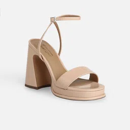 Call It Spring Beige Party Block Sandals image 3