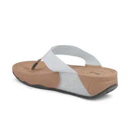 Inc 5 Pewter Embellished Open Toe Flats image 4