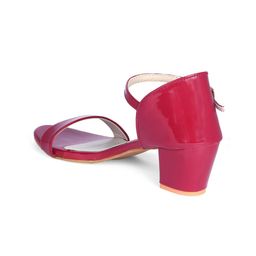 FABBHUE Open Toe Block Heels With Buckles image 5