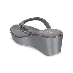 Mochi Embellished Open Toe Wedge Heels image 2