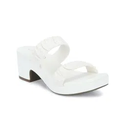 CLOG LONDON Textured Open Toe Platform Heels image 2