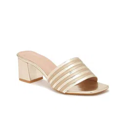 Bruno Manetti Textured PU Party Block Sandals image 2