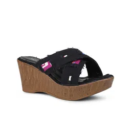 Inc 5 Textured Open Toe Wedge Heels image 4