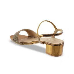 Metro Embellished Open Toe Block Heels image 5