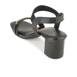 HEELSNFEELS Embellished Block Heels With Backstrap image 3