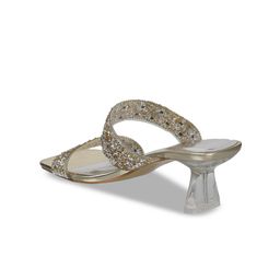 Metro Embellished Open Toe Block Heels image 5