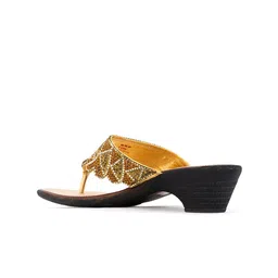 Khadims Embellished Open Toe Block Heels image 3