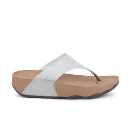 Inc 5 Pewter Embellished Open Toe Flats image 5