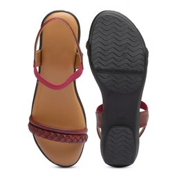 DEAS Textured Open Toe Flats image 3