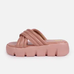 Lavie Textured Open Toe Flatform Heels image 3