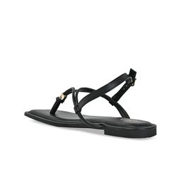 Rocia Open Toe Flats With Buckle Closure image 4