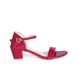 FABBHUE Open Toe Block Heels With Buckles image 4