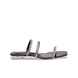 FABBHUE Open Toes Slip On Block Heels image 4