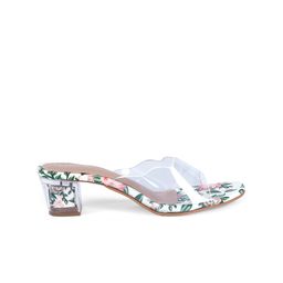FABBHUE Printed Open Toe Block Heels image 5