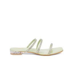 FABBHUE Open Toes Slip On Block Heels image 2