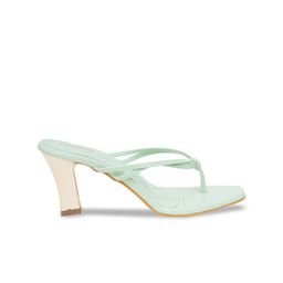 FABBHUE Open Toes T-Straps Slip On Block Heels image 5